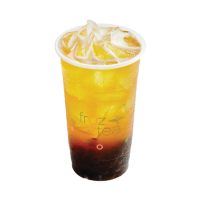 Passionfruit Green Tea with Tapioca, Lychee Jelly