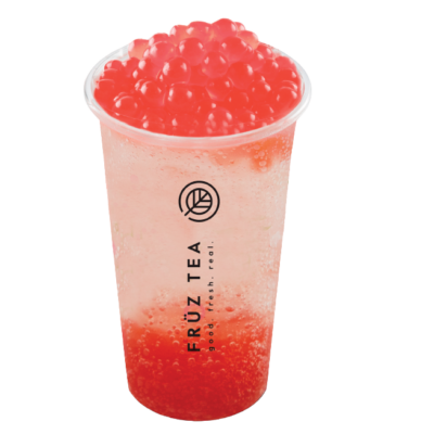 Lychee & Strawberry Popping Boba